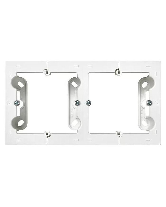 CAJA DOBLE DE SUPERFICIE SIMON 10 BLANCO 15'5X8'4X4 CMS.