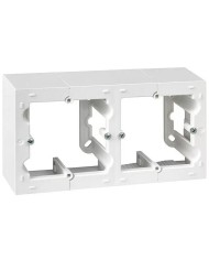 CAJA DOBLE DE SUPERFICIE SIMON 10 BLANCO 15'5X8'4X4 CMS.
