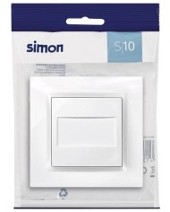 TAPA CIEGA SIMON 10 BLANCO 8'4X8'4X4'5 CMS.