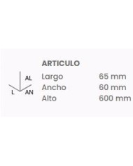 TOALLERO GRANDE TATAY MARTINS INOX. 60 CMS.