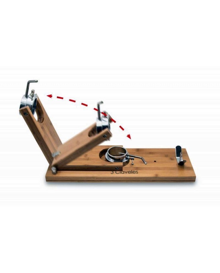 JAMONERO 3 CLAVELES MADERA PLEGABLE GIRATORIO
