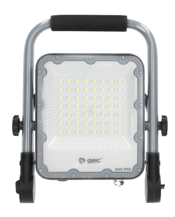 FOCO LED EXTERIOR 50W. 6500K GSC CON SOPORTE MOVIL