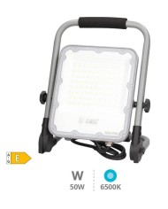 FOCO LED EXTERIOR 50W. 6500K GSC CON SOPORTE MOVIL