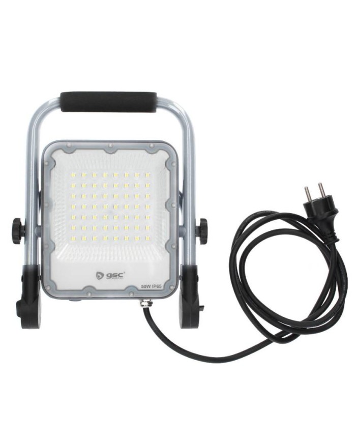 FOCO LED EXTERIOR 50W. 6500K GSC CON SOPORTE MOVIL
