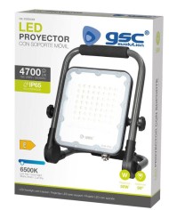 FOCO LED EXTERIOR 50W. 6500K GSC CON SOPORTE MOVIL