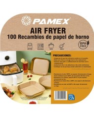 BANDEJAS DESECHABLES PAMEX FREIDORA AIRE 20X20CMS. (B/100UDS.)
