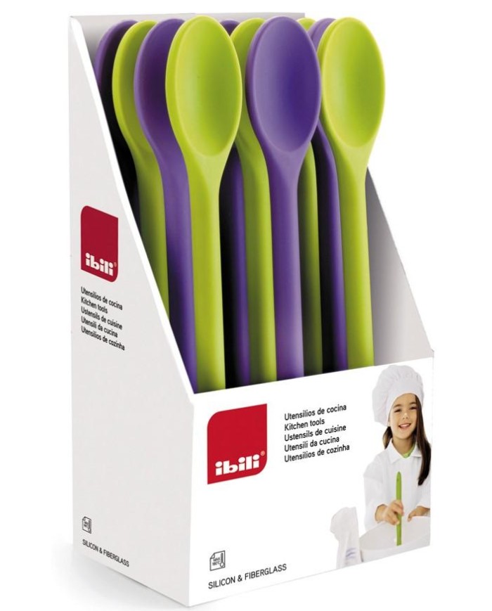 CUCHARA IBILI SILICONA FIBERGLASS 30CMS.
