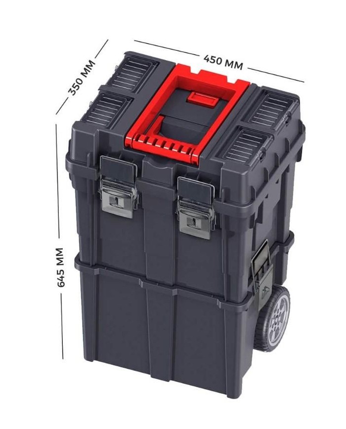 CAJA HERRAMIENTAS RZTOOLS CON RUEDAS 45X35X64,5 CMS.