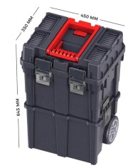 CAJA HERRAMIENTAS RZTOOLS CON RUEDAS 45X35X64,5 CMS.