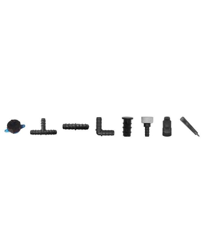 KIT RIEGO POR GOTEO 16MM. 25MTS. 36 ACCESORIOS FITT