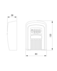 GUARDALLAVES COMBINACION 120X85X35MM. PARED IFAM