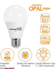 BOMBILLA LED ESTANDAR BATTERYLIGHT A60 12W. E27 6000K