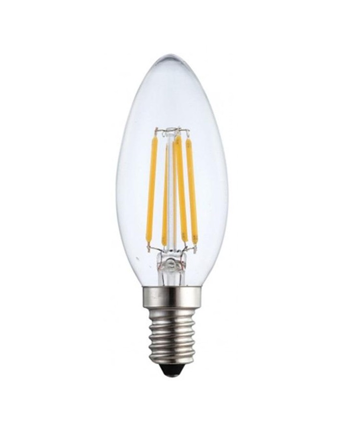 BOMBILLA FILAMENTO BATTERYLIGHT C37 6W. E14 2700K