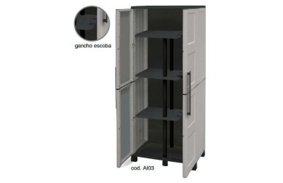 ARMARIO DE RESINA LINEA IDEA ESCOBERO 68x37x169 CMS.