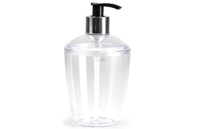 DISPENSADOR PLASTICFORTE GEL BASIC TRANSPARENTE 400ML.