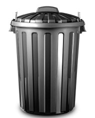 CUBO BASURA PLASTICFORTE CITY NEGRO  31 LTS.