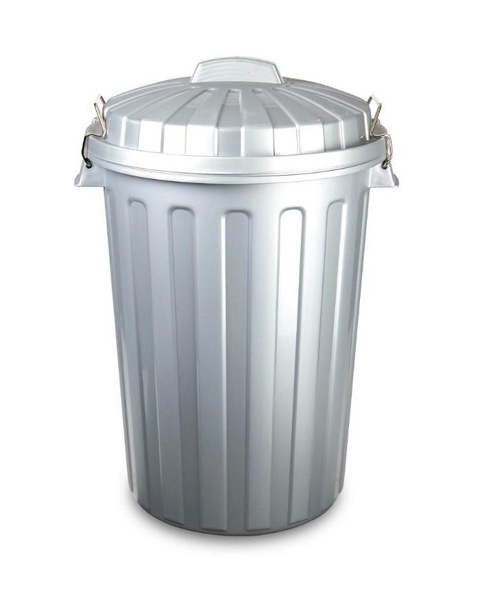CUBO BASURA PLASTICFORTE CITY PLATA 100 LTS.