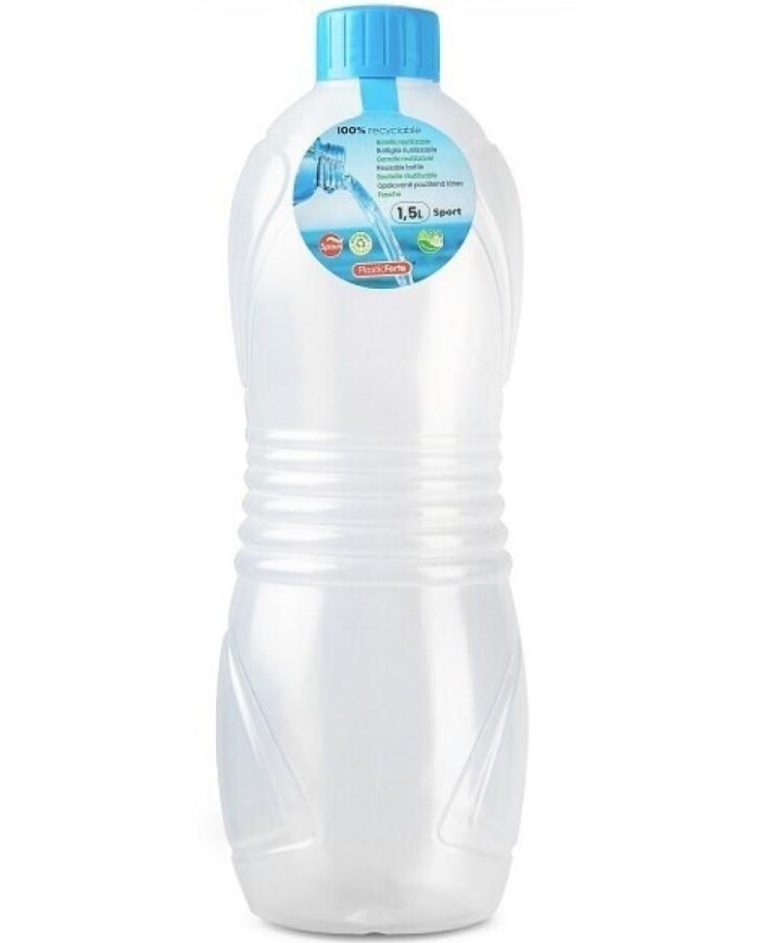 BOTELLA SPORT PLASTICFORTE NATURAL 1'5 LTS.