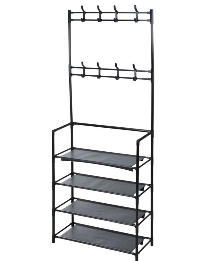 PERCHERO CON ESTANTERIAS STORAGE SOLUTIONS 155CMS.