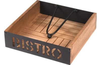 SERVILLETERO MODELO BISTRO 18X18X5CM. KOOP