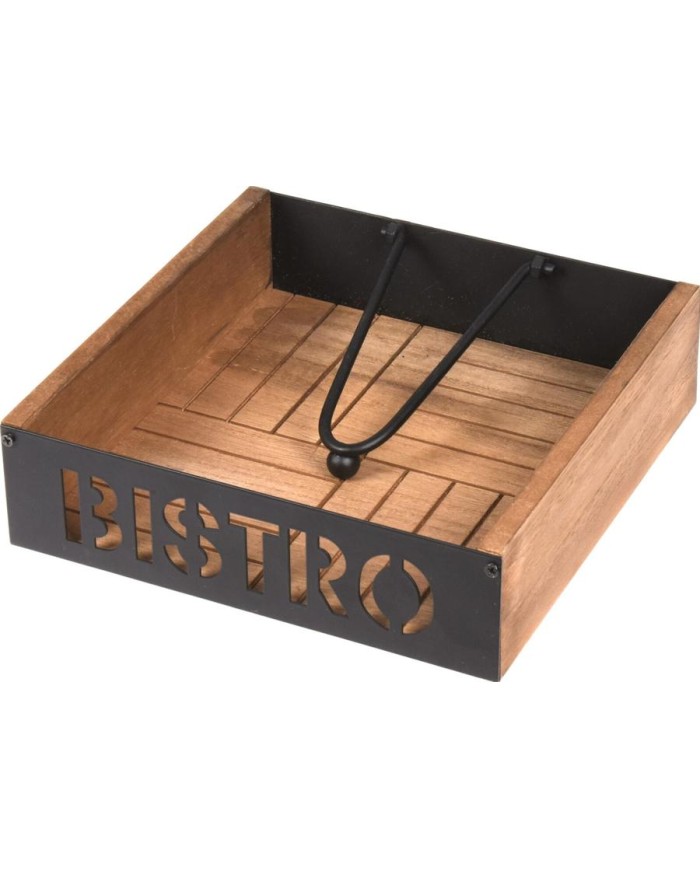 SERVILLETERO MODELO BISTRO 18X18X5CM. KOOP