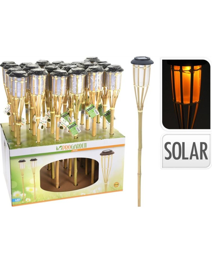 ANTORCHA SOLAR PROGARDEN BAMBU 65 CMS.