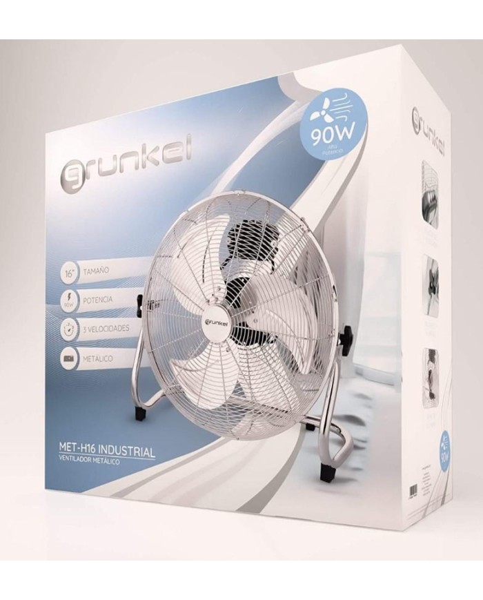 VENTILADOR SUELO  90W.40CM. INDUSTRIAL GRUNKEL