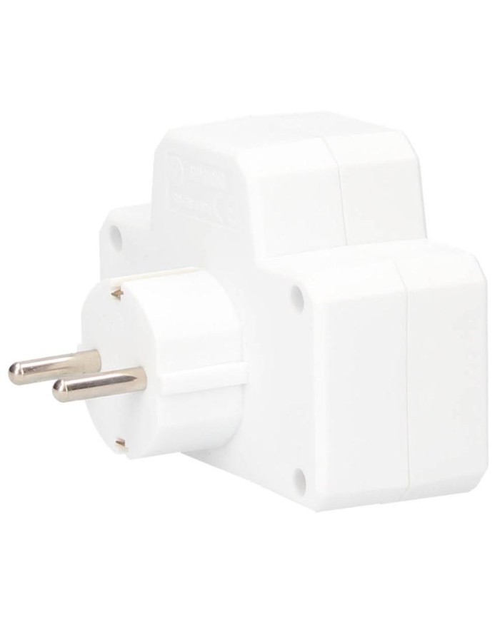 LADRON 2 ENCHUFES CON INTERRUPTOR BL GSC