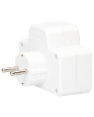 LADRON 2 ENCHUFES CON INTERRUPTOR BL GSC