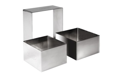 ARO EMPLATAR IBILI INOX.  6X6X4,5 CMS.
