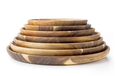 PLATO MADERA DE ACACIA IBILI 18 CMS.