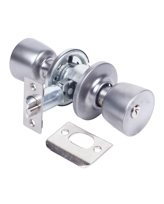 CERRADURA TESA POMO 3500 UNIF. LLAVE CADENA CROMO MATE
