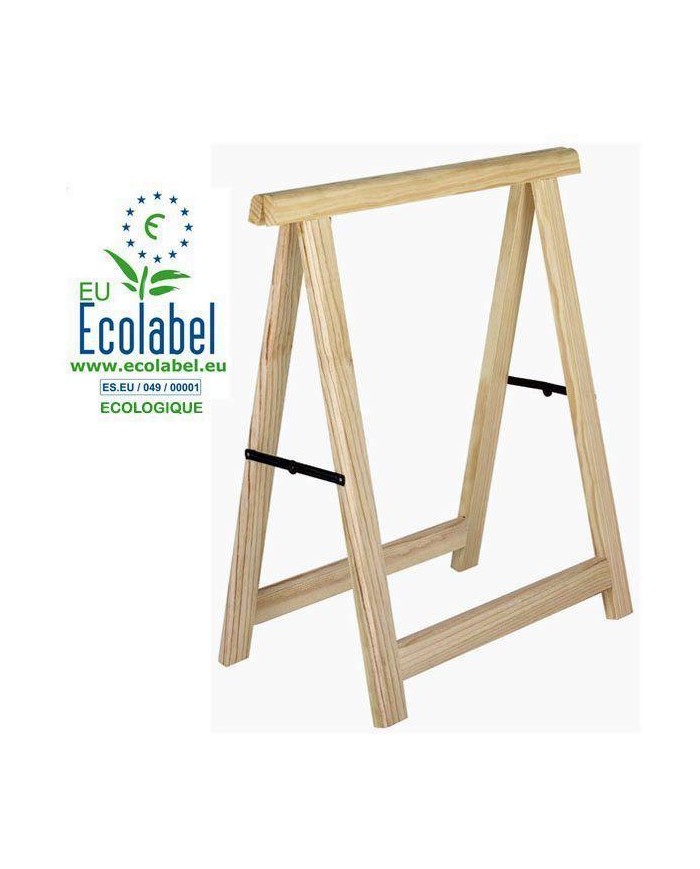CABALLETE MADERA PINO  77 X 73'5 CMS. BISAGRA NEGRA