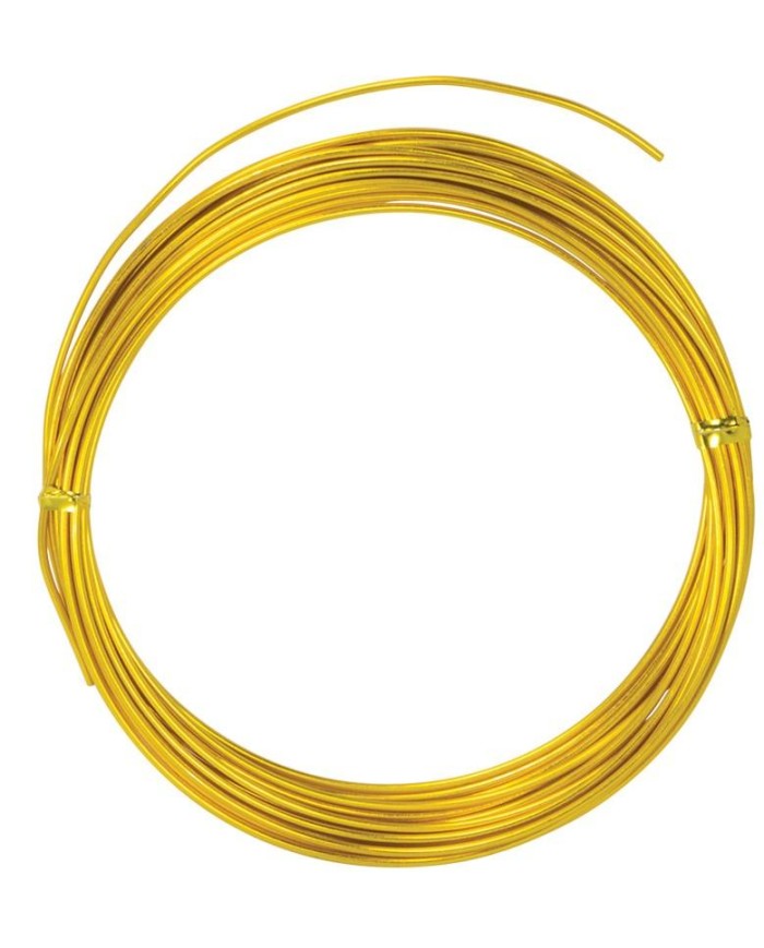 ROLLO ALAMBRE ALUMINIO ORO 1,5MM. 5MT.