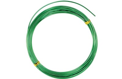 ROLLO ALAMBRE ALUMINIO VERDE 1,5MM. 5MT.