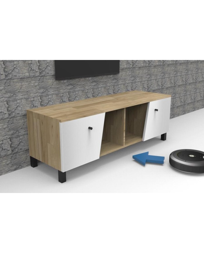 PATA MUEBLE NESU ABS NEGRA 40X100 MM. X50013NE