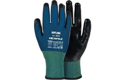 GUANTES COFRA NITRILO NEGRO MOD. RIFLING T-10 (12U)