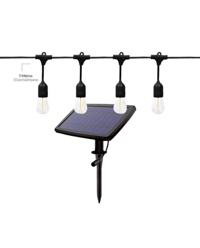 GUIRNALDA SOLAR GSC HELEM 2700 K   10 LAMPARAS  5 MTS