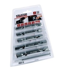 LLAVE TUBO HEXAGONAL  8-19MM. KREATOR JUEGO 6PZS.
