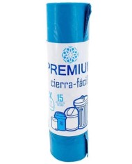BOLSAS DE BASURA PREMIUM HOGAR FACIL 55X55CM. 15UNDS.