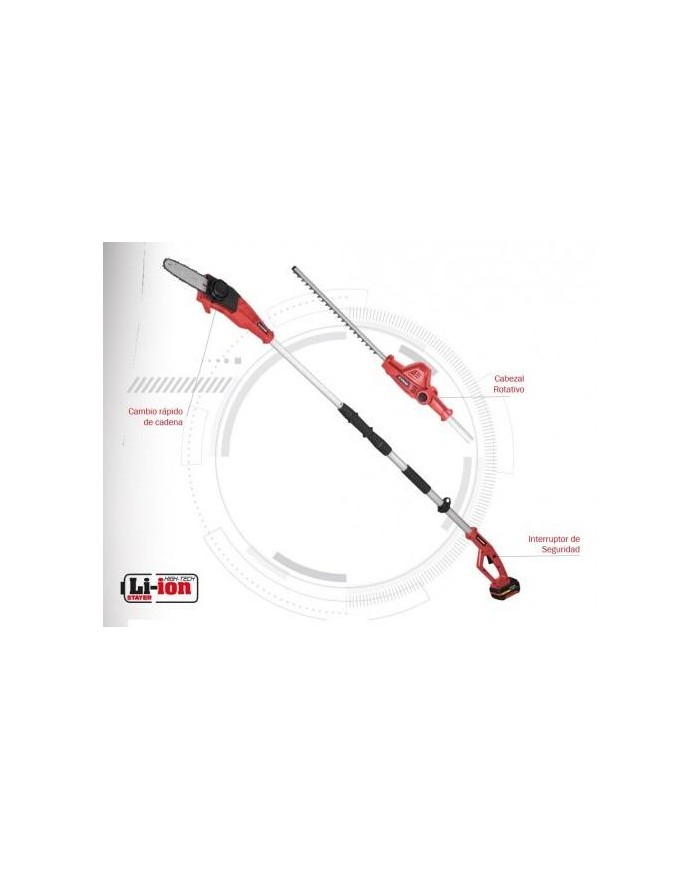 CORTASETOS/MINI MOTOSIERRA STAYER TELESCOP. 18V. L2022