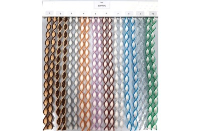 CORTINA ESPIRAL Nº 1 BEIG/MARRON 90X205
