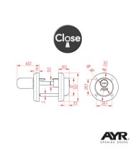CONDENA SISTEMA CLOSE AYR NIQUEL SATINADO