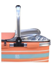 CESTA PICNIC TERMICA IRIS SUMMER NARANJA 20LTS.