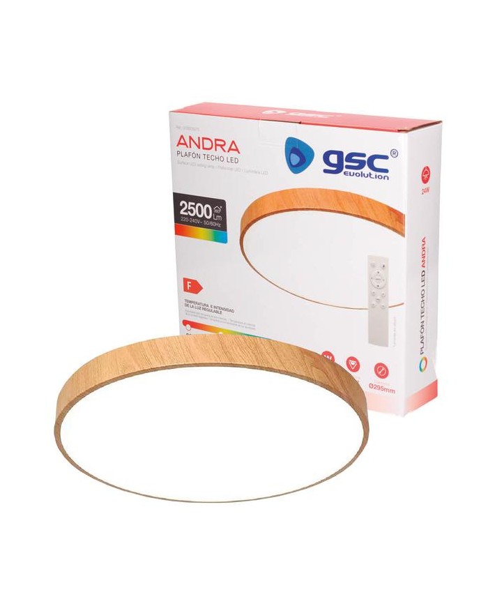 PLAFON TECHO LED GSC C/MANDO 24W. 3000K a 6500K