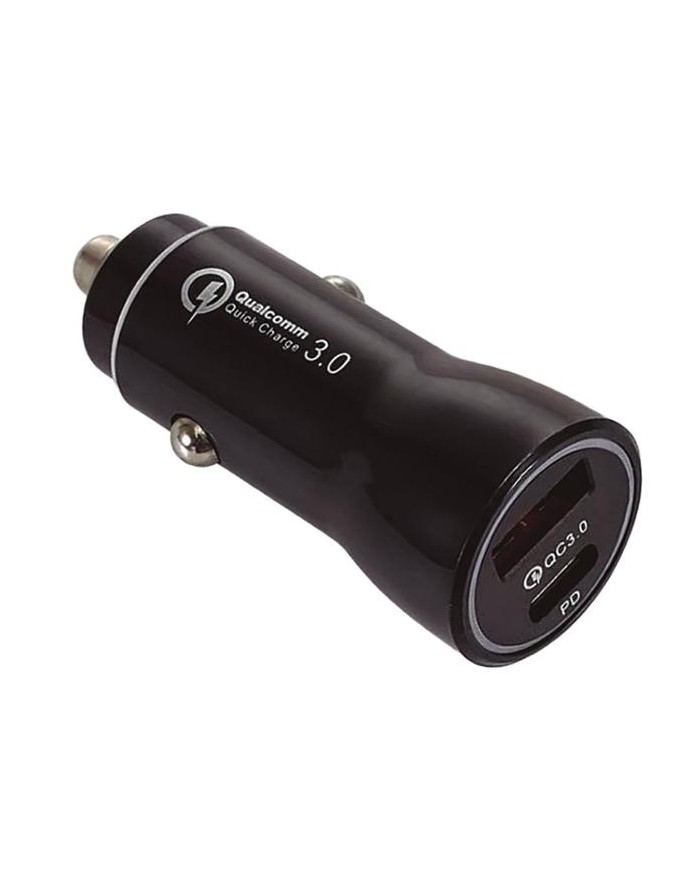 CARGADOR GSC MECHERO COCHE USB C + A QC 3.0