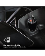 CARGADOR GSC MECHERO COCHE USB C + A QC 3.0