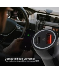CARGADOR GSC MECHERO COCHE USB C + A QC 3.0
