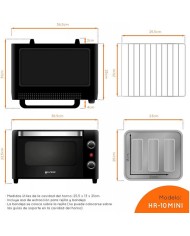 HORNO TOSTADOR 800W. 10LTS. GRUNKEL