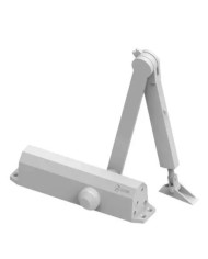 CIERRAPUERTAS DORCAS DC2-H-202 CON RETENEDOR PLATA (HOJA 110CM-85 KG).